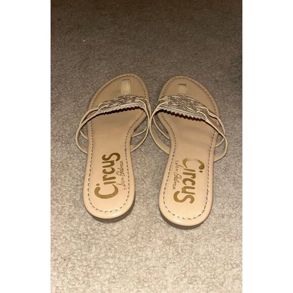 Circus Sam Edelman tan patent flip flop Sandals - Picture 3 of 4